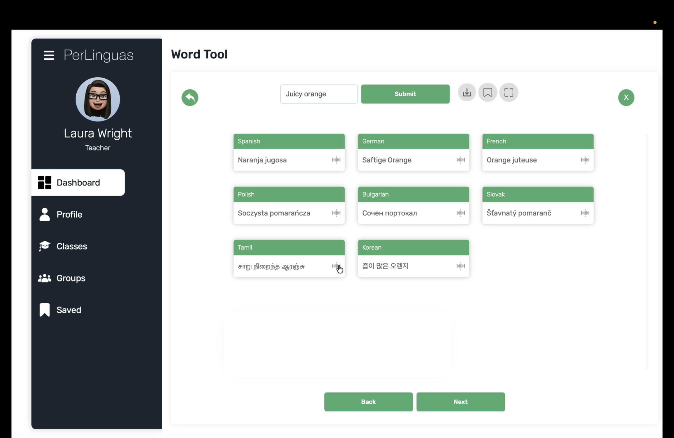 WORD screenshot